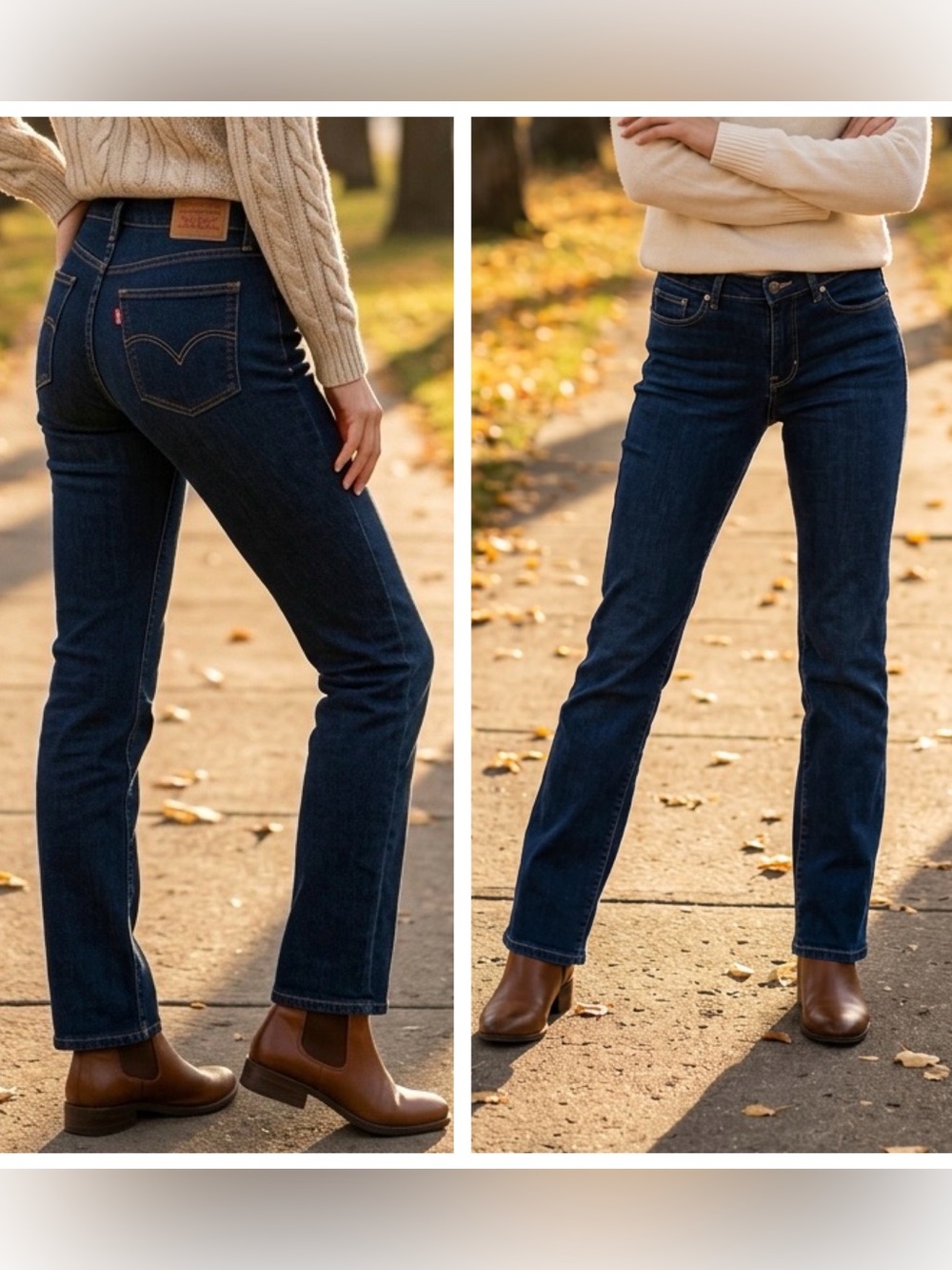 Levi's Women's Sz 30 314 Shaping Straight Leg mid rise Jeans in Dark Indigo